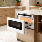 Cafe 23.9-in 1.2-cu ft 1000 -Watt Microwave Drawer ( Matte White )