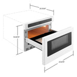 Cafe 23.9-in 1.2-cu ft 1000 -Watt Microwave Drawer ( Matte White )
