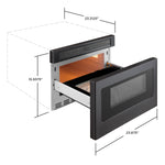 Cafe 23.9-in 1.2-cu ft 1000 -Watt Microwave Drawer ( Matte Black )