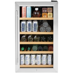 GE 19-Inches W 31 -Can Capacity Stainless Steel Built-in/Freestanding Indoor Beverage Refrigerator with Glass Door, GVS04BQNSS/D *JR2511, Retail: $979.00, FINAL PRICE: $499.99, CLEARANCED: $399.99 + TAX