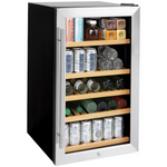 GE 19-Inches W 31 -Can Capacity Stainless Steel Built-in/Freestanding Indoor Beverage Refrigerator with Glass Door, GVS04BQNSS/D *JR2511, Retail: $979.00, FINAL PRICE: $499.99, CLEARANCED: $399.99 + TAX