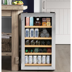 GE 19-Inches W 31 -Can Capacity Stainless Steel Built-in/Freestanding Indoor Beverage Refrigerator with Glass Door, GVS04BQNSS/D *JR2511, Retail: $979.00, FINAL PRICE: $499.99, CLEARANCED: $399.99 + TAX