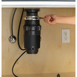 GE Continuous feed 1/3-HP Septic Safe Corded Garbage Disposal, [FB214], XVR