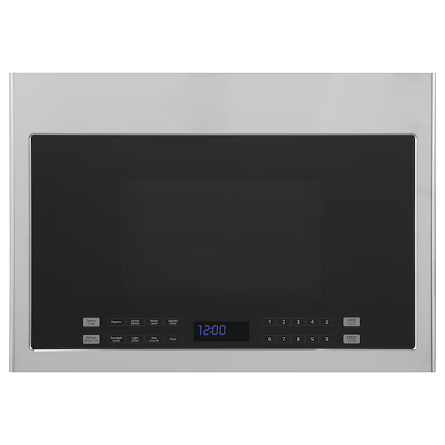 Haier 1.4-cu ft 1000-Watt 23.86-in Over-the-Range Microwave with Sensor Cooking (Stainless Steel)