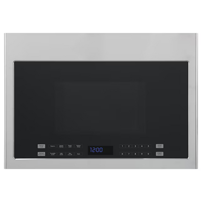 Haier 1.4-cu ft 1000-Watt 23.86-in Over-the-Range Microwave with Sensor Cooking (Stainless Steel)
