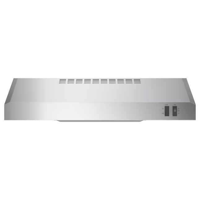 GE 24-in Ducted 200-CFM Stainless Steel Under Cabinet Range Hood, JVX3240SJSS *JR2501