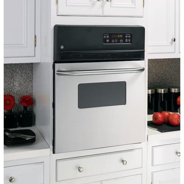 GE 24-in Single Electric Wall Oven (Stainless Steel)