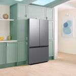Samsung Counter-Depth Mega Capacity 27-cu ft 3 -Door 36-in Wide Smart Compatible French Door Refrigerator with Dual Ice Maker ( Fingerprint Resistant Stainless Look ) ENERGY STAR Certified