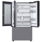 Samsung Bespoke 30.1-cu Smart French Door Refrigerator w/Ice Maker & Water Dispenser and Door within Door (Fingerprint Resistant Stainless Steel- All Panels) ENERGY STAR, CLEARANCED