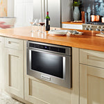 KitchenAid 23.87-in 1.2-cu ft 950 -Watt Microwave Drawer ( Stainless Steel ) Item #965231 |  Model #KMBD104GSS