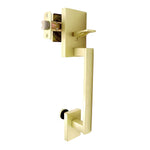 Honeywell satin gold Interior or Exterior Keyed Entry Door Handle, 8120007, RETAIL: $69.98, FINAL PRICE: $47.99 + tax