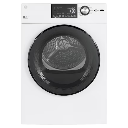 GE 4.3-cu ft Stackable Vented Electric Dryer (White) ENERGY STAR, CLEARANCED