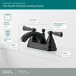 Peerless Elmhurst Two-Handle Centerset Bath Faucet in Oil Rubbed Bronze