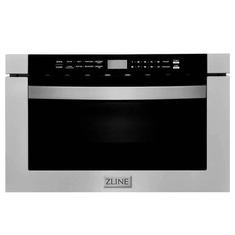 ZLINE KITCHEN & BATH 23.5-in 1.2-cu ft 1000 -Watt Microwave Drawer ( Stainless Steel, Modern Handle )