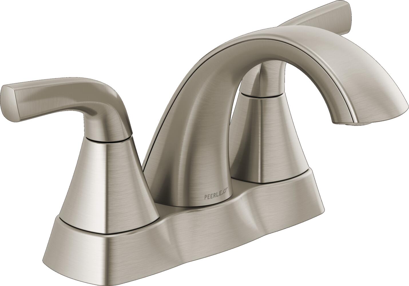 Peerless Parkwood Two Handle Centerset Lavatory Faucet in Brushed Nickel, P2535LF-BN, MRSP: $221.3, FINAL PRICE: $ + TAX