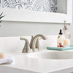 Peerless Parkwood Two Handle Centerset Lavatory Faucet in Brushed Nickel, P2535LF-BN, MRSP: $221.3, FINAL PRICE: $ + TAX