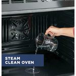GE 30 inch Single Electric Wall Oven Self + Steam Cleaning ( Stainless Steel )