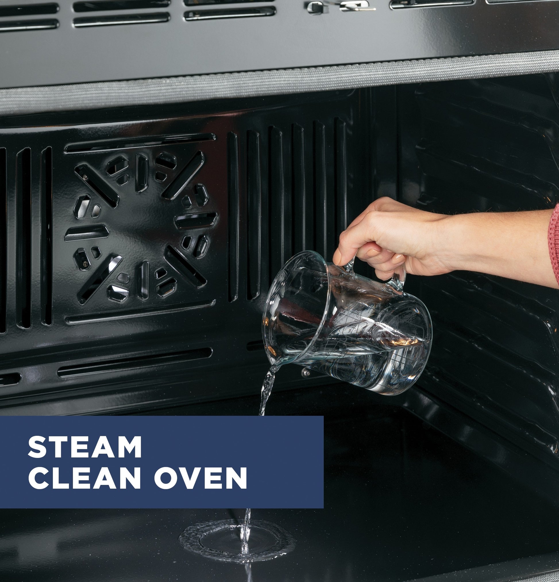 GE 30 inch Single Electric Wall Oven Self + Steam Cleaning ( White )