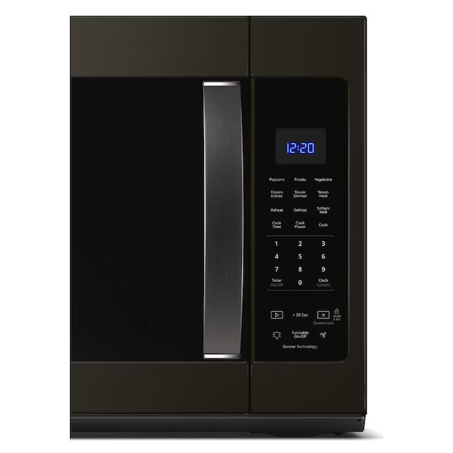 Whirlpool 1.9-cu ft Over-the-Range Microwave with Sensor Cooking ( Fingerprint Resistant Black Stainless )