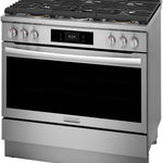 Frigidaire Gallery 36-in 6 burners 4.6-cu ft Air Fry Convection Oven Slide-In Natural Gas Range (