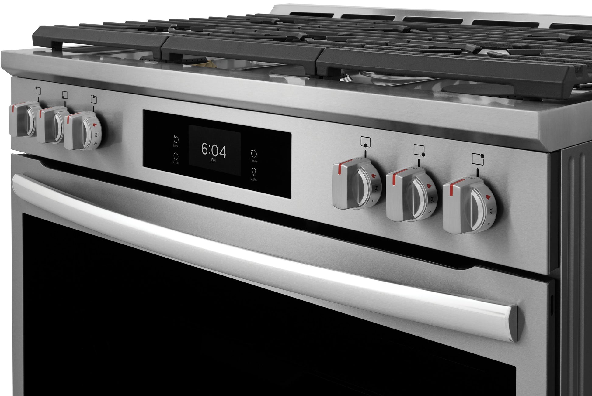 Frigidaire Gallery 36-in 6 burners 4.6-cu ft Air Fry Convection Oven Slide-In Natural Gas Range (