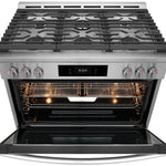 Frigidaire Gallery 36-in 6 burners 4.6-cu ft Air Fry Convection Oven Slide-In Natural Gas Range (