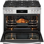 Frigidaire Gallery 36-in 6 burners 4.6-cu ft Air Fry Convection Oven Slide-In Natural Gas Range (