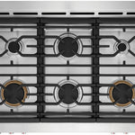 Frigidaire Gallery 36-in 6 burners 4.6-cu ft Air Fry Convection Oven Slide-In Natural Gas Range (
