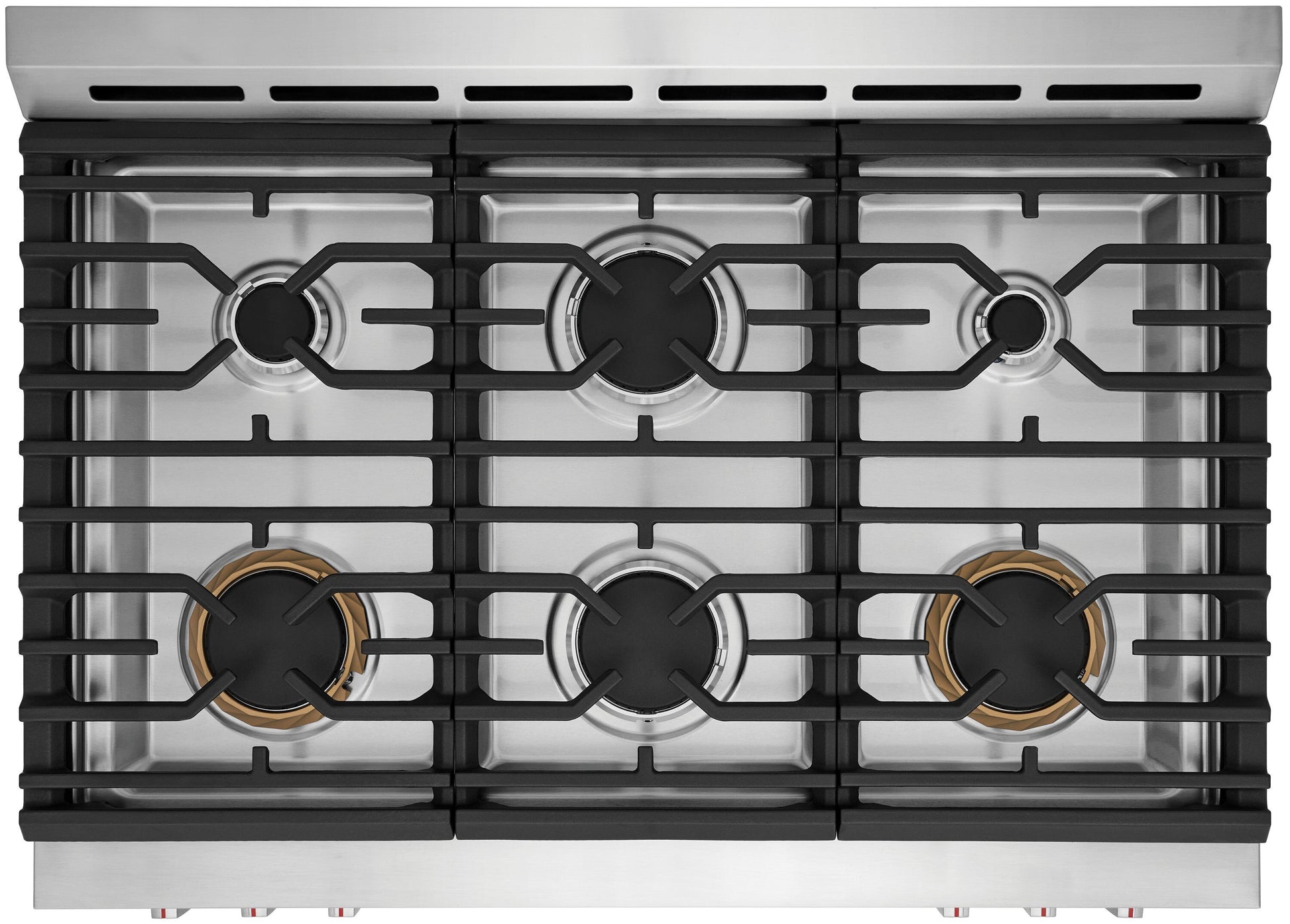 Frigidaire Gallery 36-in 6 burners 4.6-cu ft Air Fry Convection Oven Slide-In Natural Gas Range (