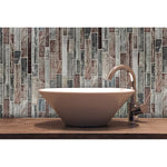 **PER PC** Shimmering Lights 12x12 Linear Mosaic, SF160013, 8.55sf, 9pcs, 32.4lbs, FINAL PRICE: $5.99/pc, $53.91/bx + Tax