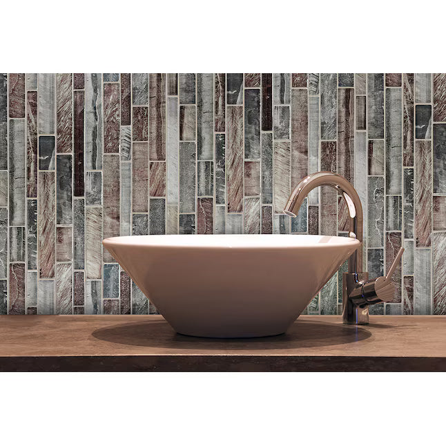 **PER PC** Shimmering Lights 12x12 Linear Mosaic, SF160013, 8.55sf, 9pcs, 32.4lbs, FINAL PRICE: $5.99/pc, $53.91/bx + Tax