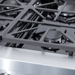 NXR Duro 36-in 6 burners 5.5-cu ft Convection Oven Freestanding Liquid Propane Gas Range ( Stainless Steel