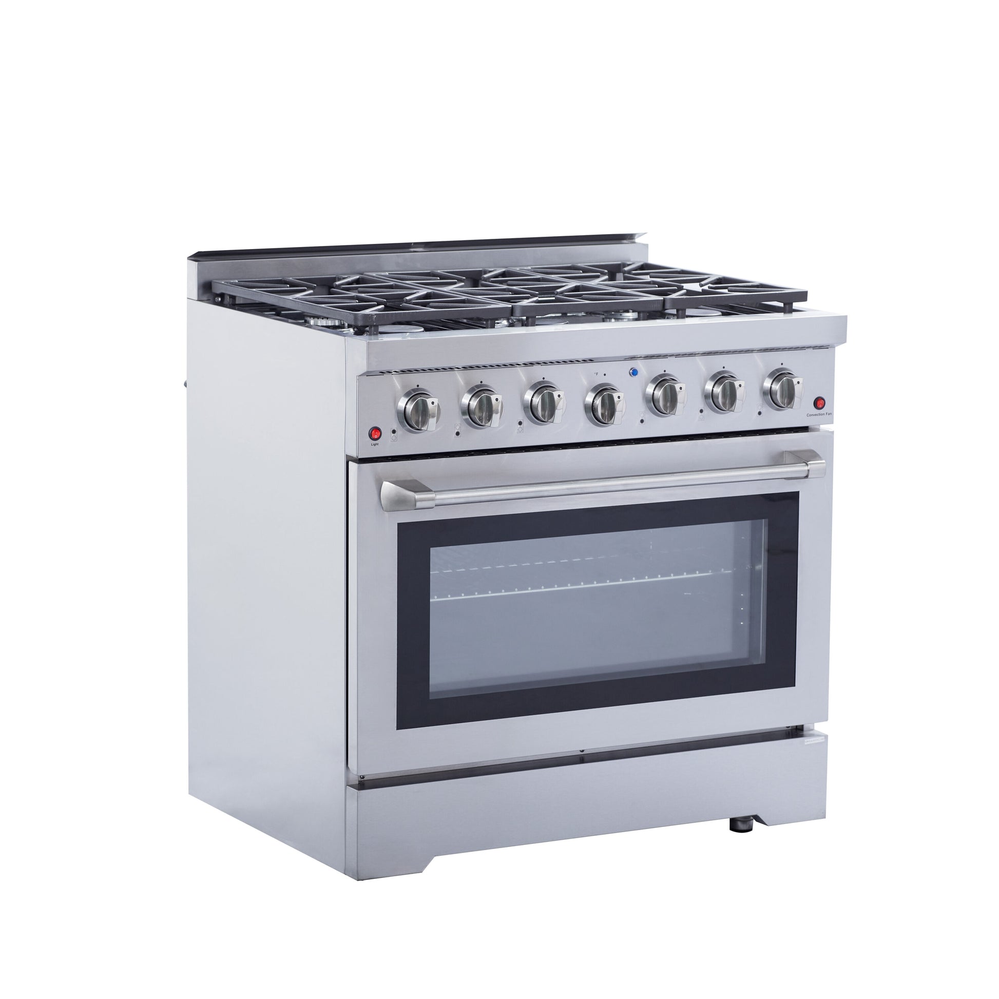 NXR Duro 36-in 6 burners 5.5-cu ft Convection Oven Freestanding Liquid Propane Gas Range ( Stainless Steel