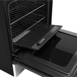 GE EasyWash Oven Tray 30-in Glass Top 5 burners 5.3-cu ft Air Fry Convection Oven Freestanding Electric Range ( Stainless Steel )