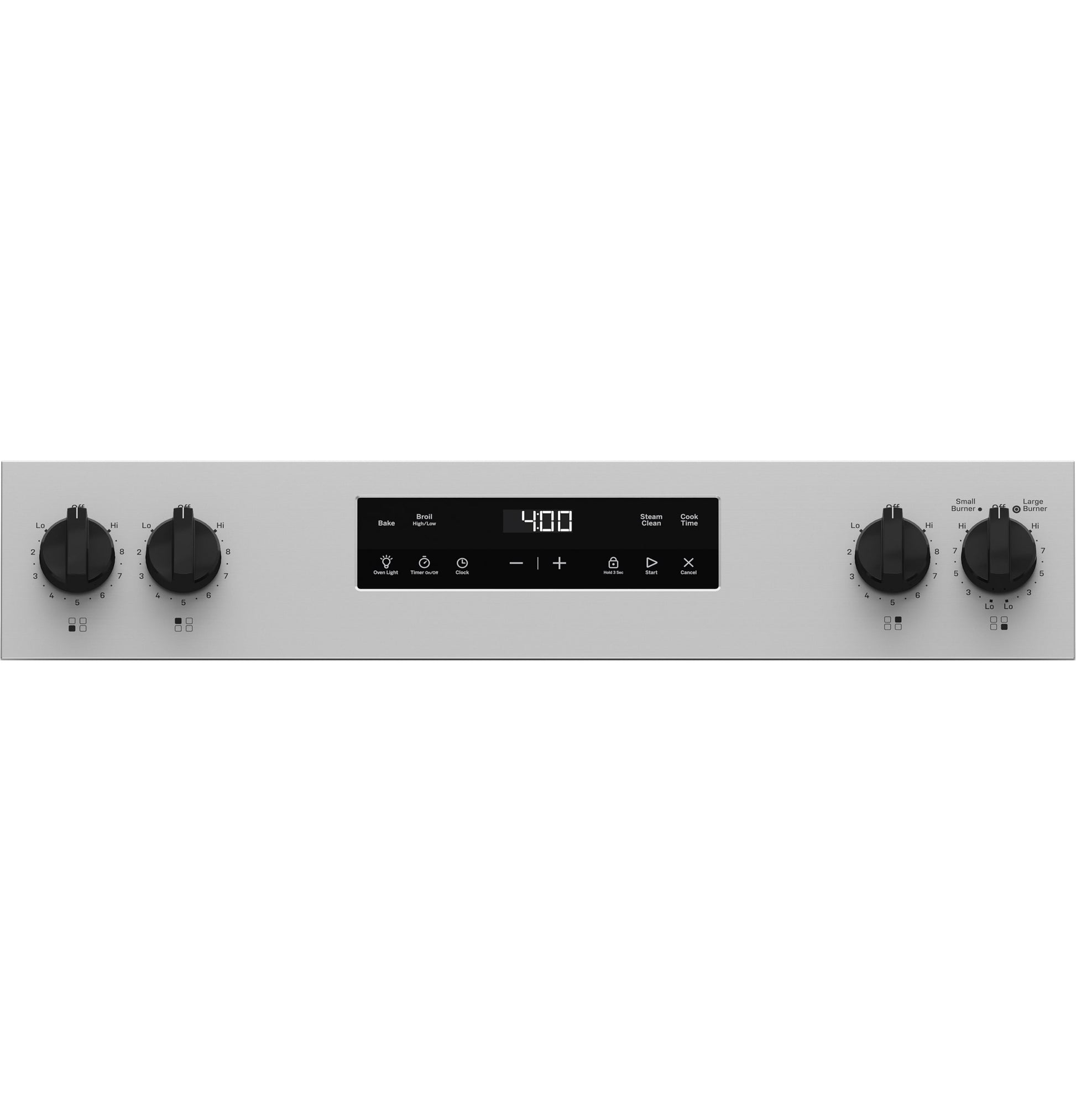GE 30-in Glass Top 4 burners 5.3-cu ft Freestanding Electric Range ( Stainless Steel )