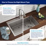 Delta Lorelai Undermount 32-in x 19-in Stainless steel Single bowl 16 -Gauge Workstation Kitchen Sink