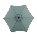 Style Selections 7.5-Feet Steel Green Push-button Tilt Market Patio Umbrella, UCS18102A-11  #5462186 *JR2509, Retail: $59.00, FINAL PRICE: $37.99 + TAX