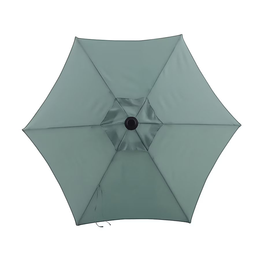 Style Selections 7.5-Feet Steel Green Push-button Tilt Market Patio Umbrella, UCS18102A-11  #5462186 *JR2509, Retail: $59.00, FINAL PRICE: $37.99 + TAX
