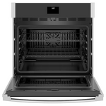 GE 30 inch Single Electric Wall Oven True Convection and Self + Steam Cleaning ( Stainless Steel )