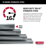 Delta Lorelai Undermount 32-in x 19-in Stainless steel Single bowl 16 -Gauge Workstation Kitchen Sink