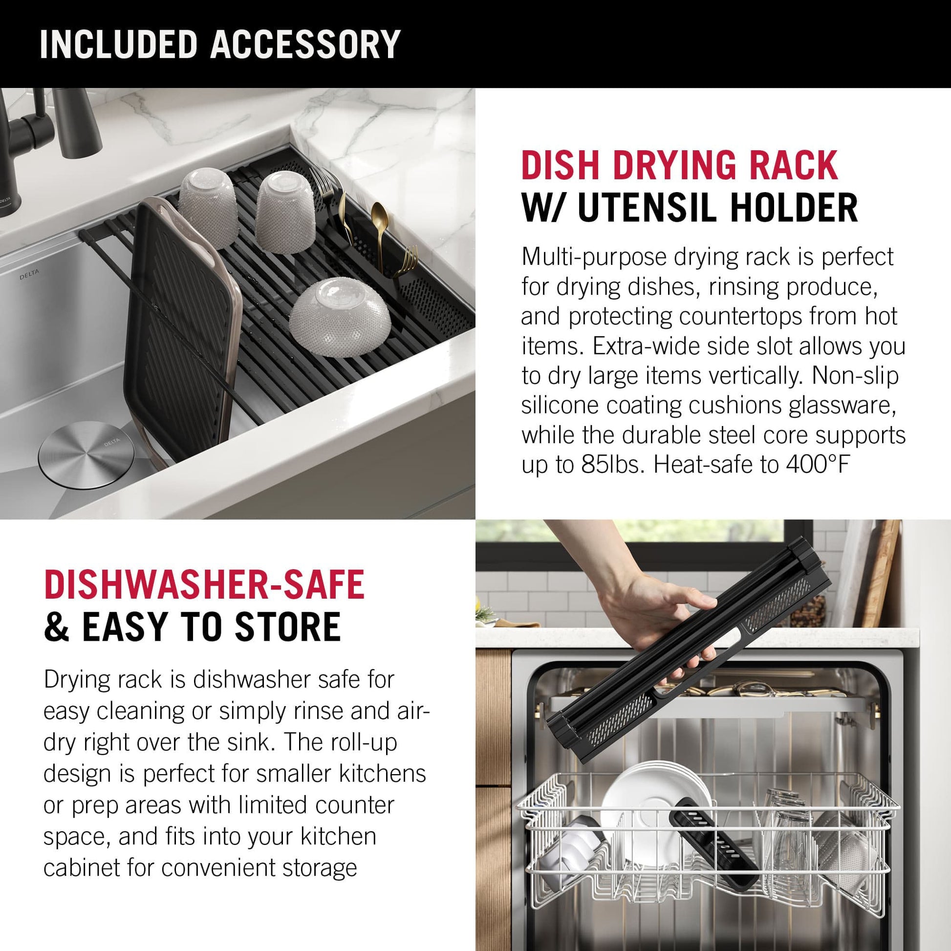 Delta Rivet Undermount 33-in x 19-in Stainless steel Double equal bowl 16 -Gauge Workstation Kitchen Sink