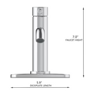 Alpine Reserve Harlow Polished Chrome Single Hole 1-handle WaterSense Mid-arc Residential Handle Bathroom Sink Faucet with Drain with Deck Plate, 67746W-6001 *JR2510, Retail: $59.00, FINAL PRICE: $49.99 + TAX