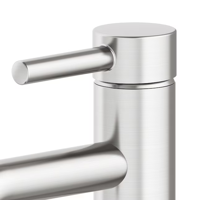 Alpine Reserve Harlow Brushed Nickel Single Hole 1-handle WaterSense Mid-arc Residential Handle Bathroom Sink Faucet with Drain with Deck Plate, 67746W-6004 #5287458 *JR2510, Retail: $69.00, FINAL PRICE: $34.99 + TAX