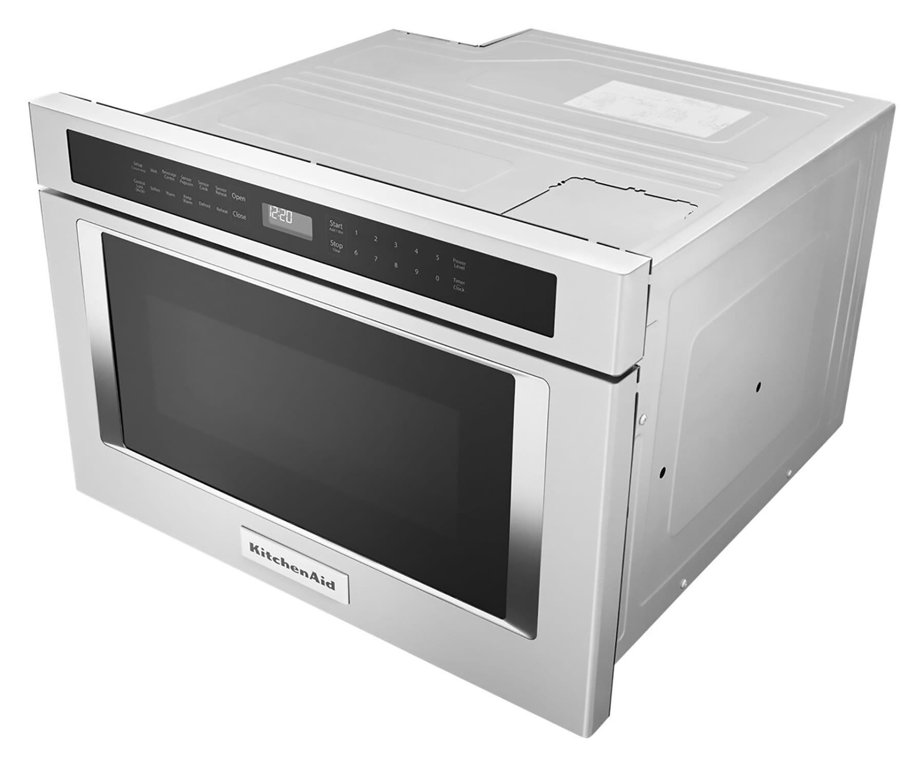 KitchenAid 23.87-in 1.2-cu ft 950 -Watt Microwave Drawer ( Stainless Steel ) Item #965231 |  Model #KMBD104GSS