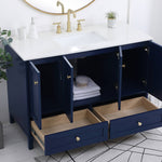 Ever Living Juliet 48-Inch Single Sink Vanity in Blue with a  Countertop, VF18048BL, FINAL PRICE: $699.99 + TAX [FBM-128]