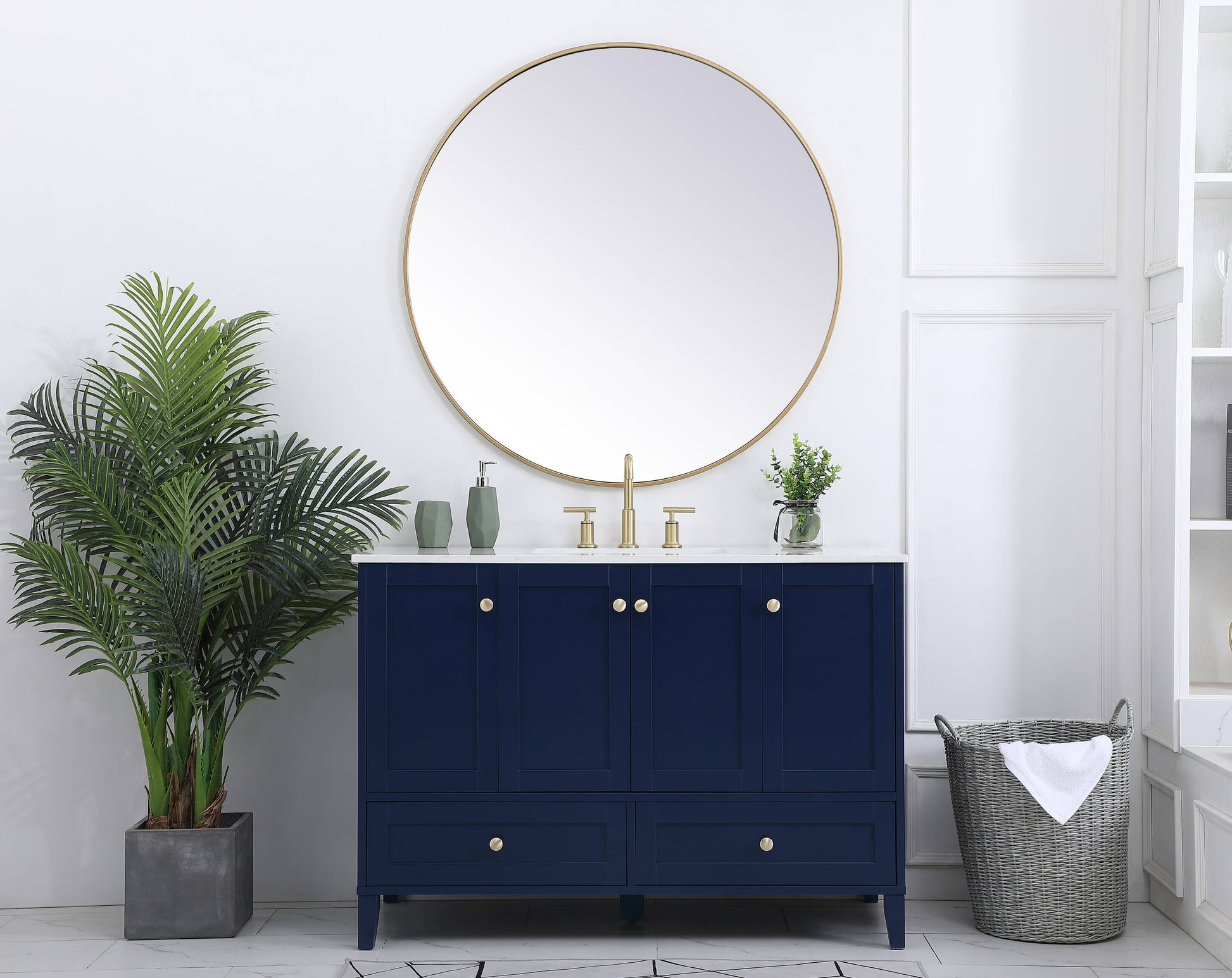 Ever Living Juliet 48-Inch Single Sink Vanity in Blue with a  Countertop, VF18048BL, FINAL PRICE: $699.99 + TAX [FBM-128]