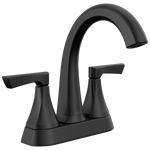 Delta Arcadia Two Handle Centerset Bathroom Faucet in Matte Black, 25892LF-BL, MSRP: $