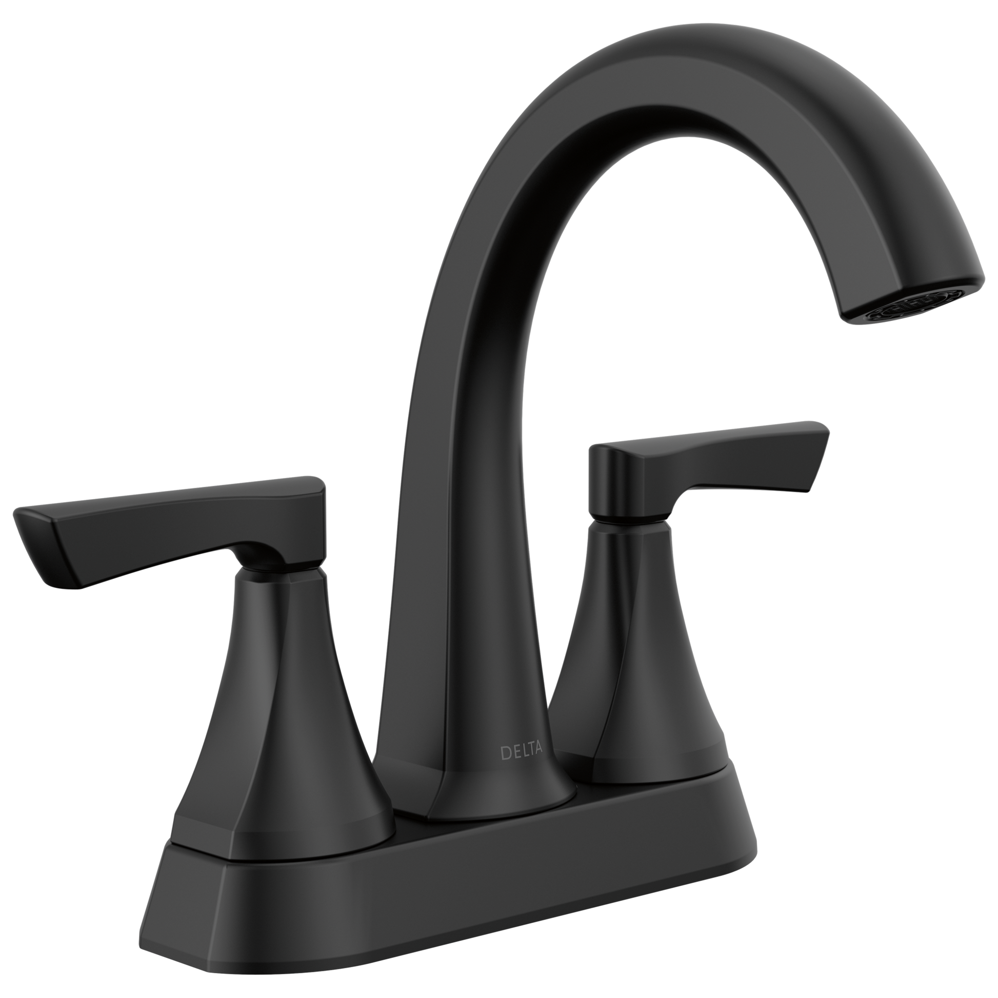 Delta Arcadia Two Handle Centerset Bathroom Faucet in Matte Black, 25892LF-BL, MSRP: $