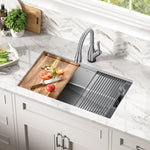 Delta Lorelai Undermount 32-in x 19-in Stainless steel Single bowl 16 -Gauge Workstation Kitchen Sink