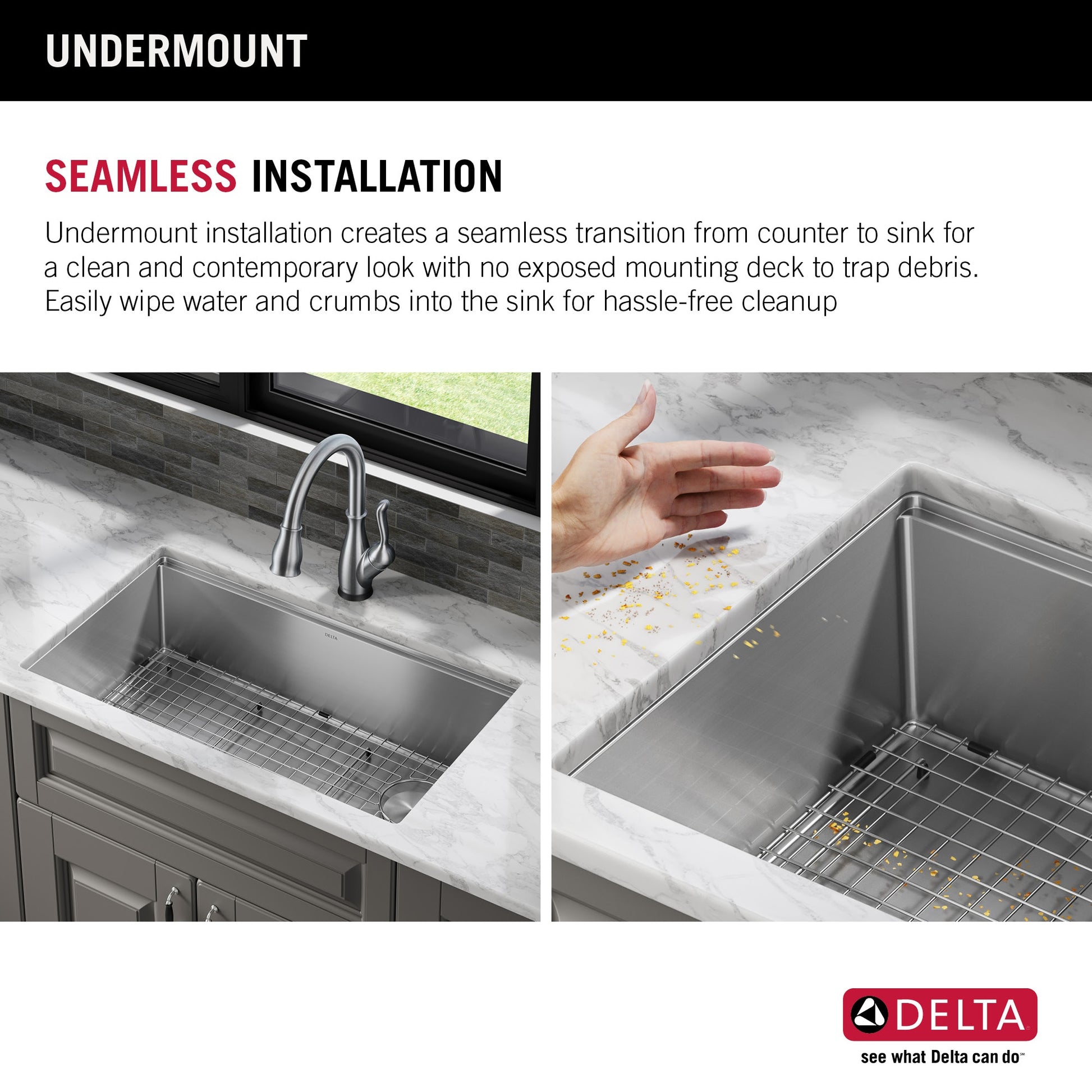 Delta Lorelai Undermount 32-in x 19-in Stainless steel Single bowl 16 -Gauge Workstation Kitchen Sink